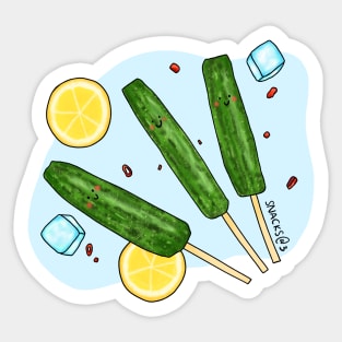 Japanese Cucumber Stick Sticker